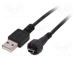 Adapter cable; USB A plug,mini USB B plug (sealed); IP67; 2m