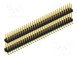 Connector: pin strips; pin header; male; PIN: 64; 2.54mm; SMT; 2x32