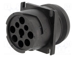 Connector: wire-wire; AHD; socket; male; PIN: 9; Locking: bayonet