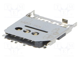 Connector: for cards; Micro SIM; shielded,push-push; SMT; PIN: 6