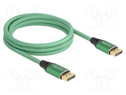 Cable; DisplayPort plug,both sides; DisplayPort 2.1; Len: 2m