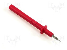 Test probe; red; Tip diameter: 4mm; Socket size: 4mm