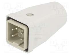 Connector: rectangular; plug; male; EPIC KIT; PIN: 5; 4+PE; M20; 23A