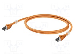 Patch cord; S/FTP; Cat 6a; RJ45,both sides; stranded; Cu; 1.5m