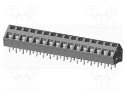 Connector: PCB terminal block; terminal; angled 45°; on PCBs