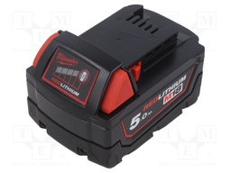 Re-battery: Li-Ion; MW-M12-18FC; 18V; 5000mAh; packs
