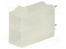 Socket; wire-board; male; N42G; 4.2mm; PIN: 2; THT; 600V; 9A; tinned