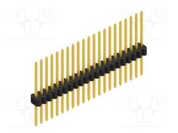 Connector: pin strips; pin header; male; PIN: 21; 1.27mm; THT; 1x21