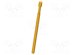Test needle; Operational spring compression: 4mm; 5A; Ø: 2mm; 0.8N