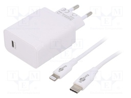 Power supply: switched-mode; voltage source; 5VDC; 3A; 18W; plug