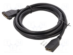 Cable; DisplayPort socket,both sides; DisplayPort 1.2; Len: 3m