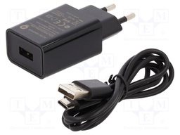 Power supply: switching; mains,plug-in; 5VDC; 2A; 10W; Out: USB C