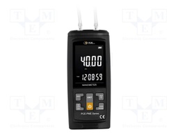 Manometer; -40÷40kPa; LCD; ±1%; Interface: USB C; Ø162x63mm; IP20