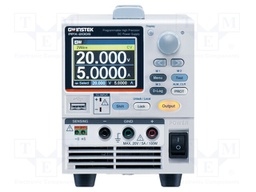 Power supply: programmable laboratory; Channels: 1; 20VDC; 5A