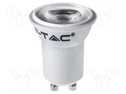 LED lamp; white warm; GU10; 220÷240VAC; 180lm; P: 2W; 38°; 3000K