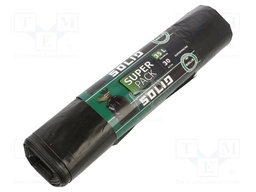 Trash bags; LDPE; black; 35l; 30pcs; Super Pack