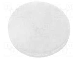 Self-adhesive foot; Ø: 8mm; H: 2.6mm; transparent; silicone