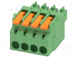PCB connector, nominal cross section: 1.5 mm2, color: green,