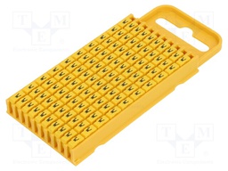 Markers for cables and wires; Label symbol: W; 4.3÷5.3mm; yellow