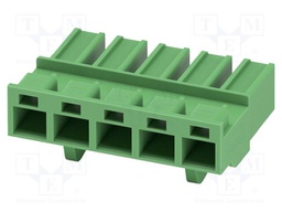 PCB connector, nominal cross section: 4 mm?, color: green, n
