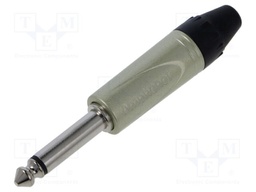 Connector: Jack 6,3mm; plug; male; straight; soldering; for cable