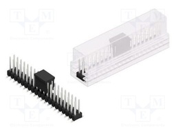 Connector: pin strips; pin header; male; PIN: 40; 2.54mm; SMT; 2x20