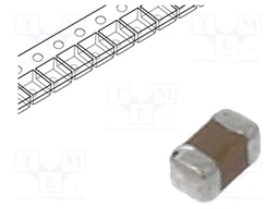 Capacitor: ceramic; 1nF; 50VDC; X7R; ±10%; SMD; 0402