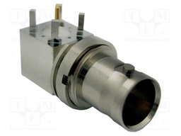 Socket; BNC; female; non-insulated; angled 90°; 75Ω; THT; on PCBs
