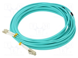 Fiber patch cord; OM4; LC/UPC,both sides; 10m; LSZH; turquoise