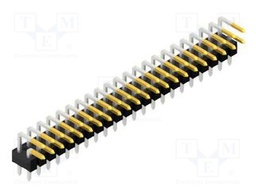 Connector: pin strips; pin header; male; PIN: 44; 2.54mm; THT; 2x22