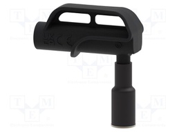 Adapter; 4A; black; Tip diameter: 11mm; Socket size: 4mm; MGP