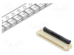 Connector: FFC/FPC; TF07V; SMT; PIN: 30; horizontal; 500mA; Mat: LCP