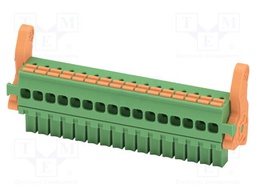 PCB connector, nominal cross section: 1.5 mm2, color: green,