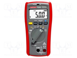 Digital multimeter; LCD (6000); 3x/s; VDC: 600m/1000V; True RMS
