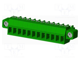 Connector: pluggable terminal block; plug; female; straight; 10A
