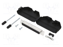 D-Sub; PIN: 37; female; unshielded; straight; soldering; for cable