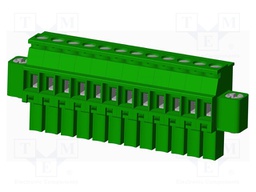 Connector: pluggable terminal block; plug; female; angled 90°