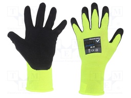 Protective gloves; Size: 8,M; green (light); polyester; Opty