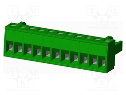 Connector: pluggable terminal block; plug; female; straight; 12A