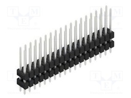 Connector: pin strips; pin header; male; PIN: 36; 2.54mm; THT; 2x18