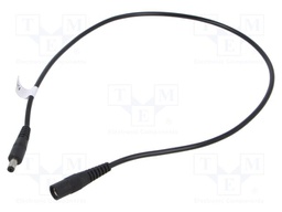 Cable; DC 5,5/2,1 socket,DC 5,5/1,7 plug; straight; 0.5mm2; 0.5m