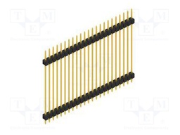 Connector: pin strips; pin header; male; PIN: 23; 2.54mm; THT; 1x23