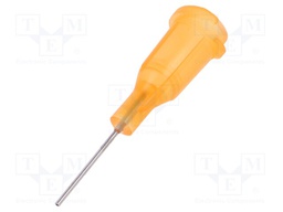 Needle: steel; 0.5"; Size: 23; straight; 0.33mm; Mounting: Luer Lock