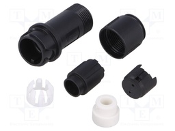 Connector: circular; plug; male; PIN: 2; w/o contacts; for cable