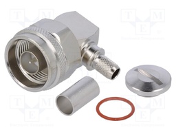 Plug; N; male; angled 90°; 50Ω; B7808A,CNT-240,H155,LMR240; teflon