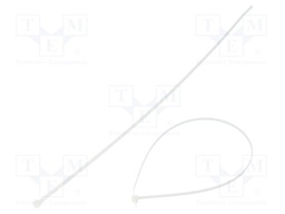 Cable tie; L: 368mm; W: 3.7mm; polyamide; 178N; natural; Ømax: 102mm
