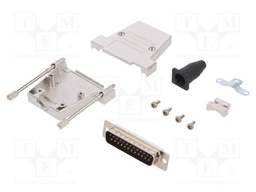 D-Sub; PIN: 25; plug; male; shielded,stamped and formed contacts