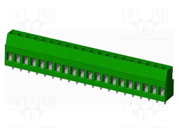 Connector: PCB terminal block; terminal; Plating: tinned; on PCBs