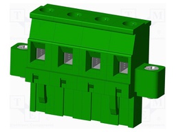 Connector: pluggable terminal block; plug; female; angled 90°