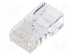 Plug; RJ45; PIN: 8; Layout: 8p8c; IDC,crimped; for cable